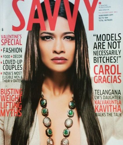 Carol Gracias featured on a magazine cover