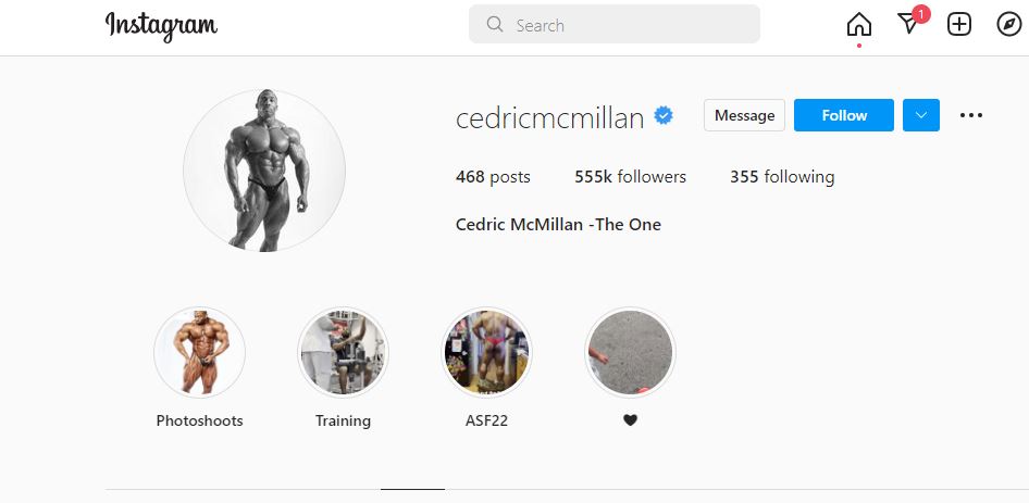 Cedric McMillan's Instagram Profile