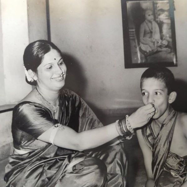 Childhood Image of Atul with his mother