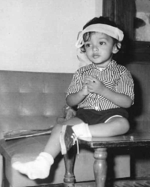 Childhood photo of Vikram Sampath