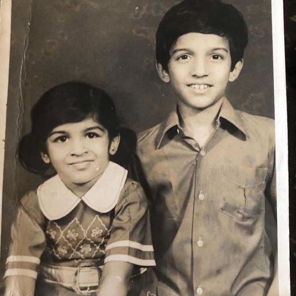 Childhood picture of Atul with his elder sister Preeti