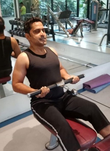 Chinmay Mandlekar at a gym