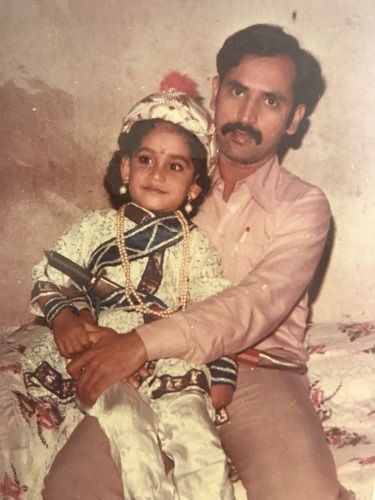 Chinmay Mandlekar's childhood photo with his father