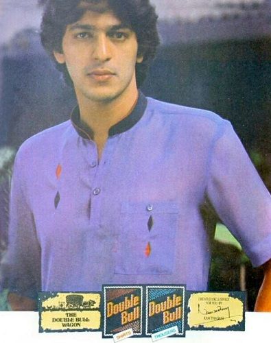 Chunky Panday in a print advertisement