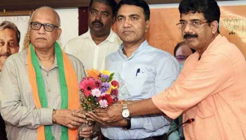 Digambar Kamat joined the BJP with 7 other Congress MLAs on 14 Seotember 2022 in the presence of Goa CM Pramod Sawant