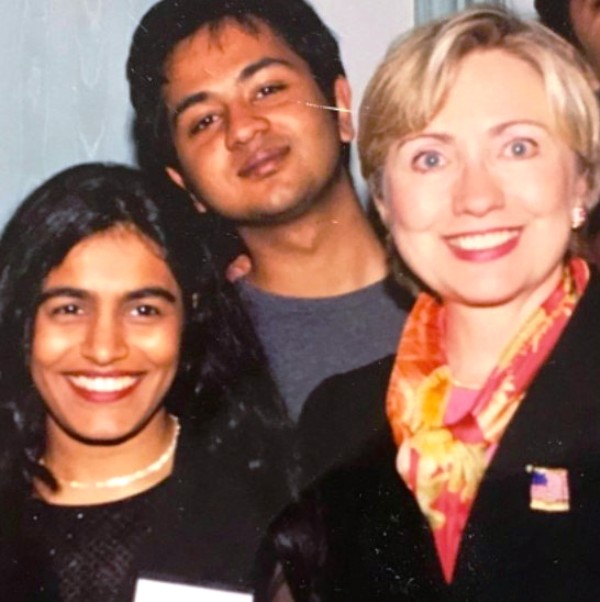 Falu with Hillary Clinton
