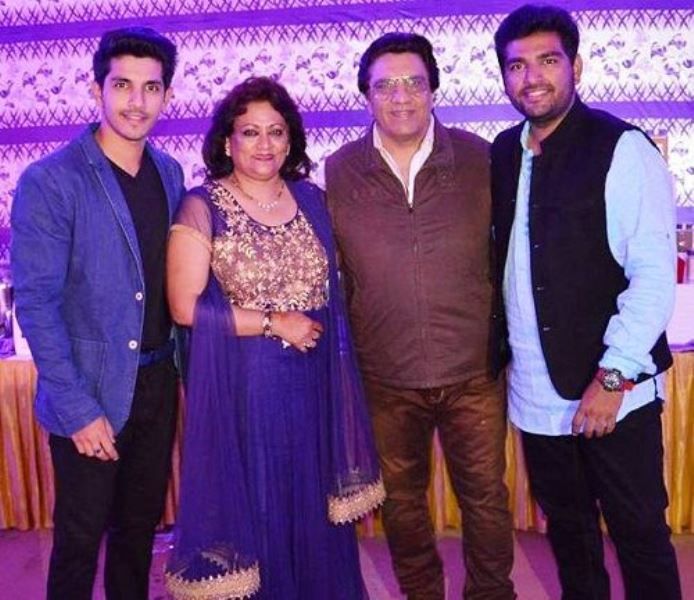 Kanwar Dhillon with his parents and brother