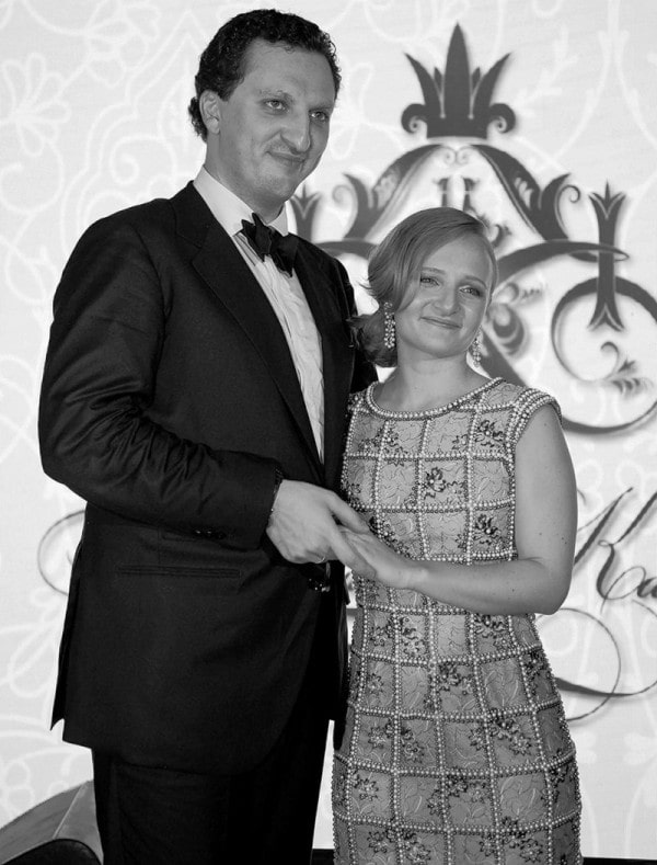 Katerina with her huband Kirill Shamalov