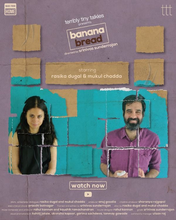 Mukul with Rasika in short film 'Banana Bread'