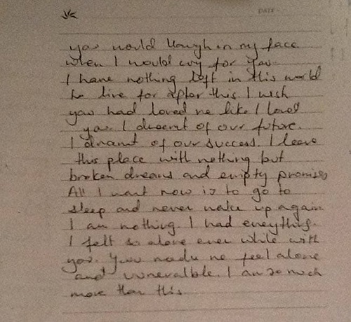 Jiah Khan’s suicide letter (Page 6)