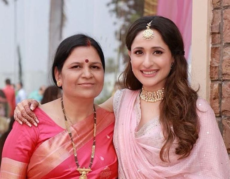 Pragya Jaiswal with her mother