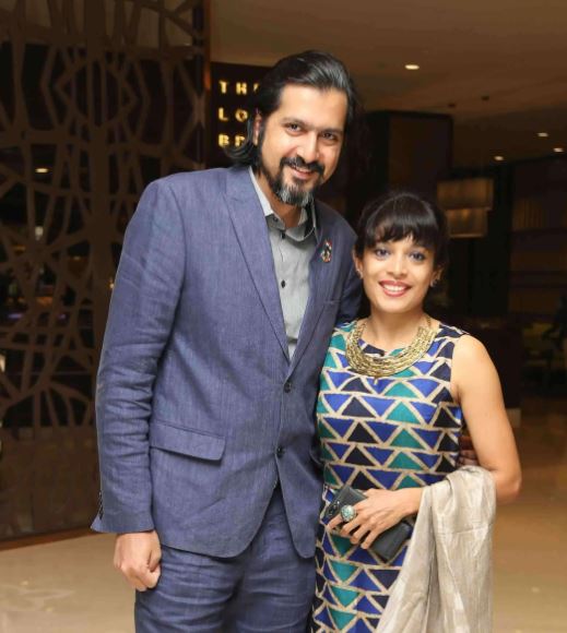 Ricky Kej with his wife