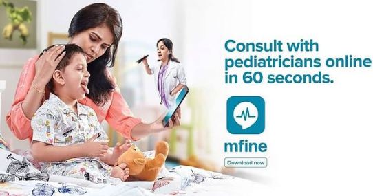 Roopa Rayappa featured in the print advertisement of MFine