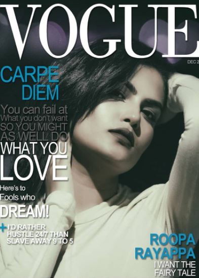 Roopa Rayappa featured on the cover of Vogue magazine