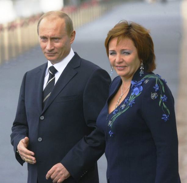 Russian President Vladimir Putin and his ex-wife Lyudmila Putina