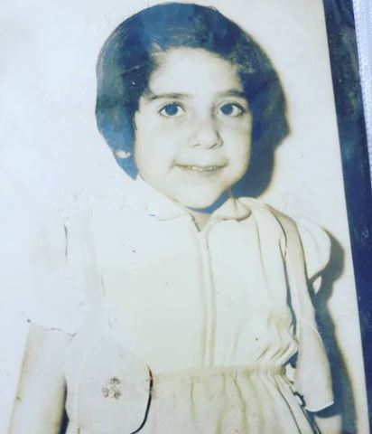 Saira Shah in childhood