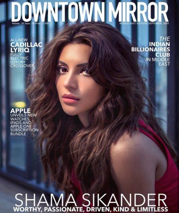 Shama Sikander featured on the cover of a magazine