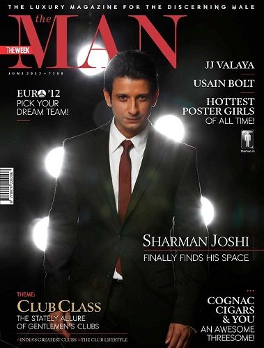 Sharman Joshi featured on the cover page of The Man