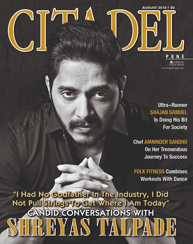 Shreyas Talpade featured on a magazine cover