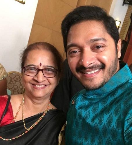 Shreyas Talpade with his mother