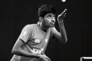 Table tennis player Vishwa Deenadayalan