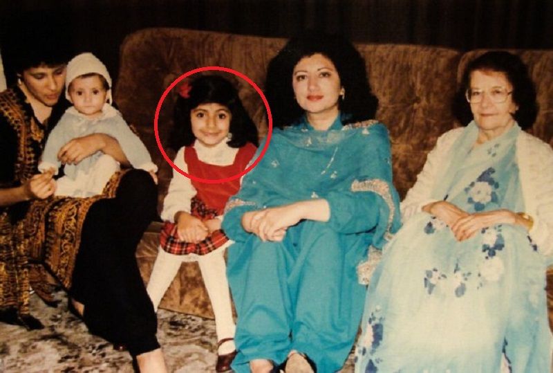 Tehmina Durrani as a child