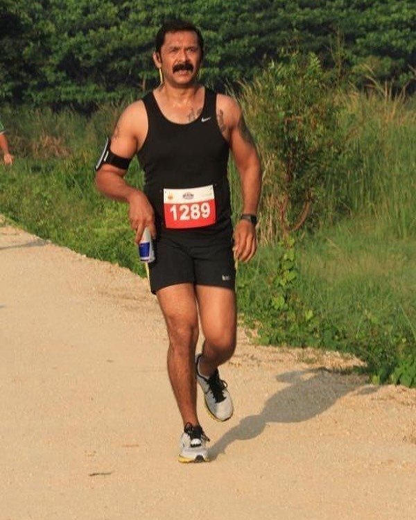 Throwback picture of Avinash from the Mysore Marathon