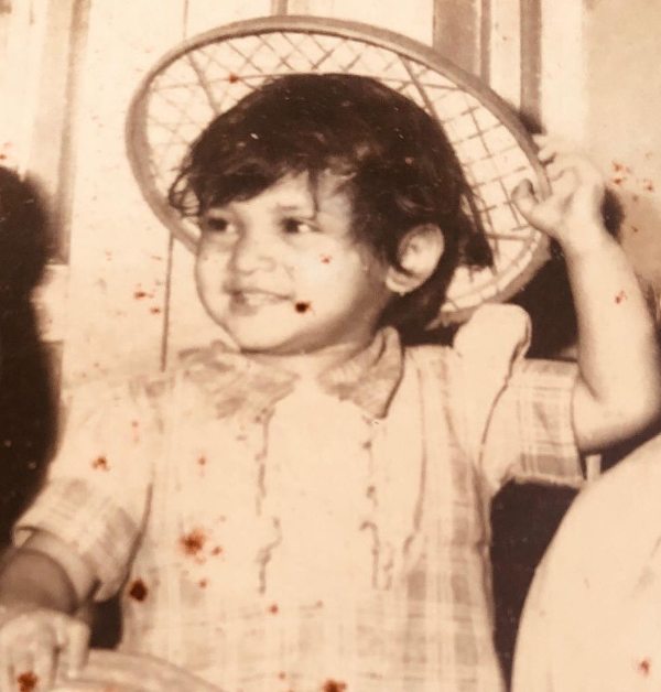 A childhood photo of Zerifa Wahid