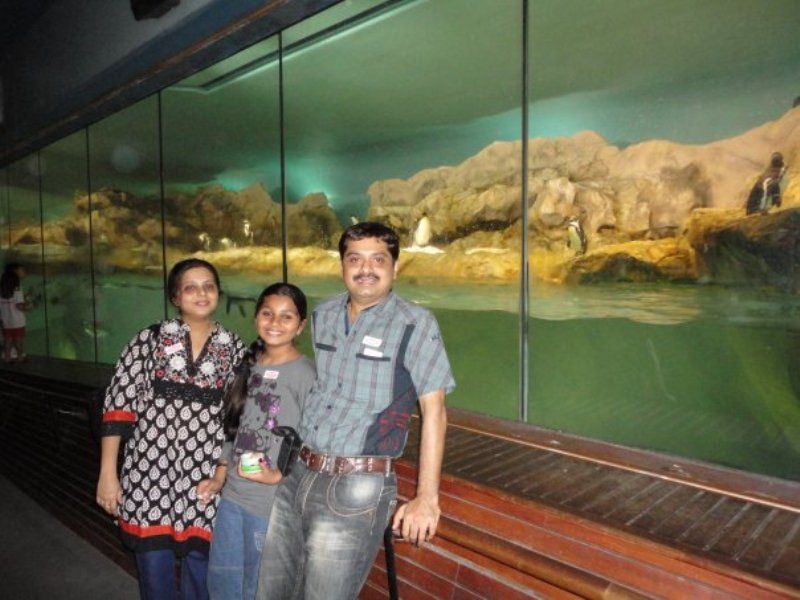 An old picture of Niranjana Anoop with her parents