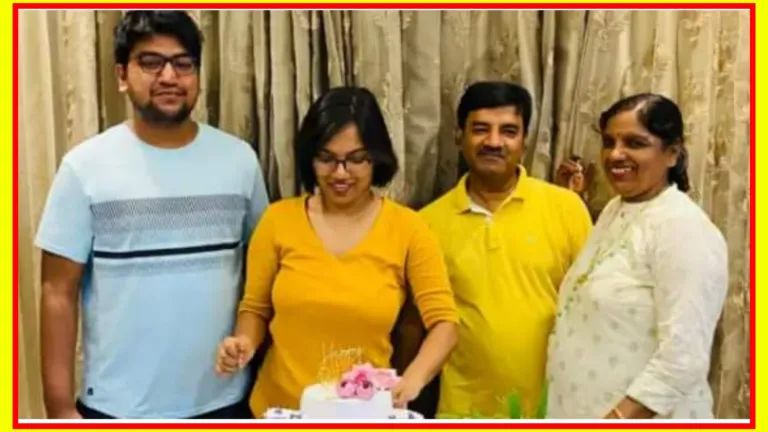 Ankita with her parents and brother
