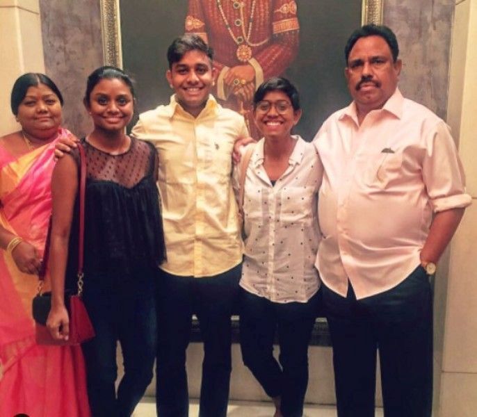 Anusha Rao with her family