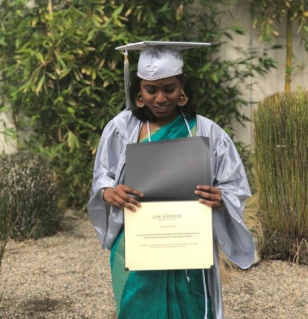 Anusha Rao's graduation picture
