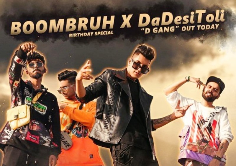 Poster of Ashish Bhatia and D-Gang's rap song Da Desi Toli