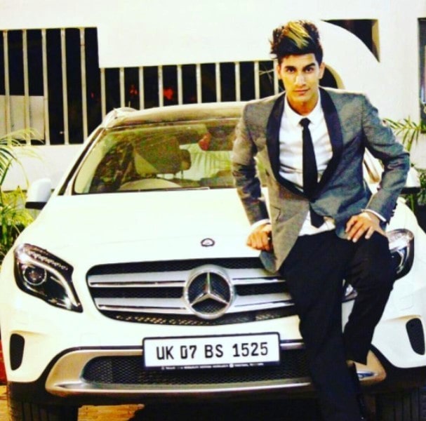 Ashish Bhatia with his Mercedes-Benz SUV