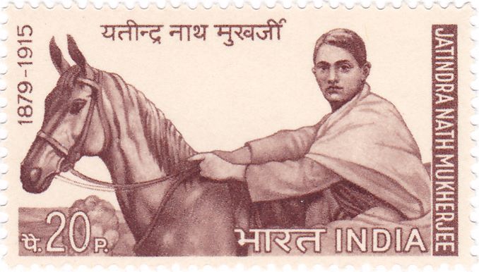 Bagha Jatin on a 1970 stamp of India
