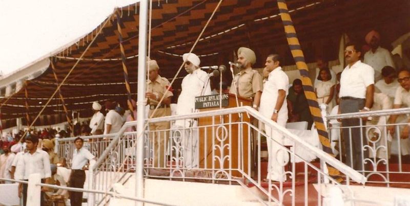 Beant Singh in 1982 as Public Works Department (PWD) Minister