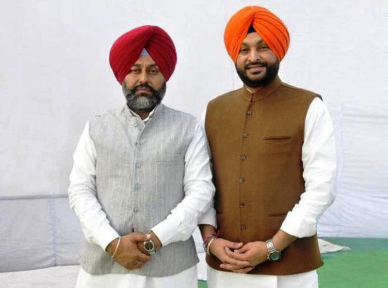 Beant Singh’s grandsons, Khanna MLA Gurkeerat Singh Kotli (left) and Ludhiana MP Ravneet Bittu (right)