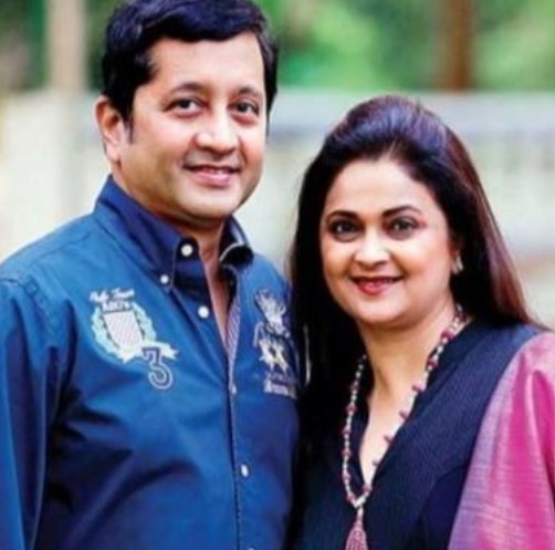 Deepti Salgaocar with her husband