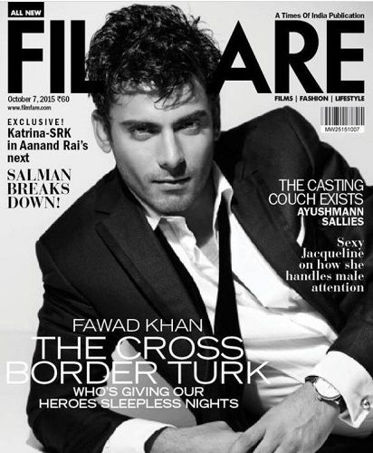 Fawad Khan featured on Filmfare magazine cover