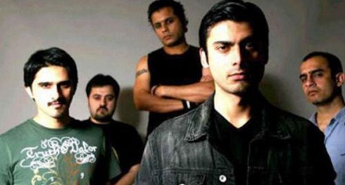 Fawad Khan with his band members