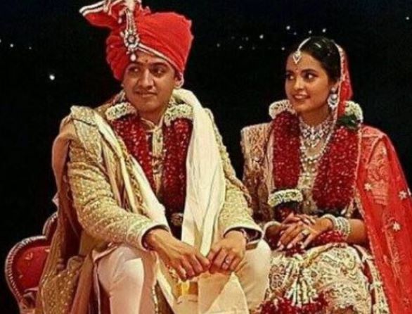 Isheta Salgaocar with her first husband, Neeshal Modi in 2016