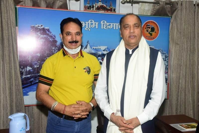Karnail Rana and Shri Jai Ram Thakur