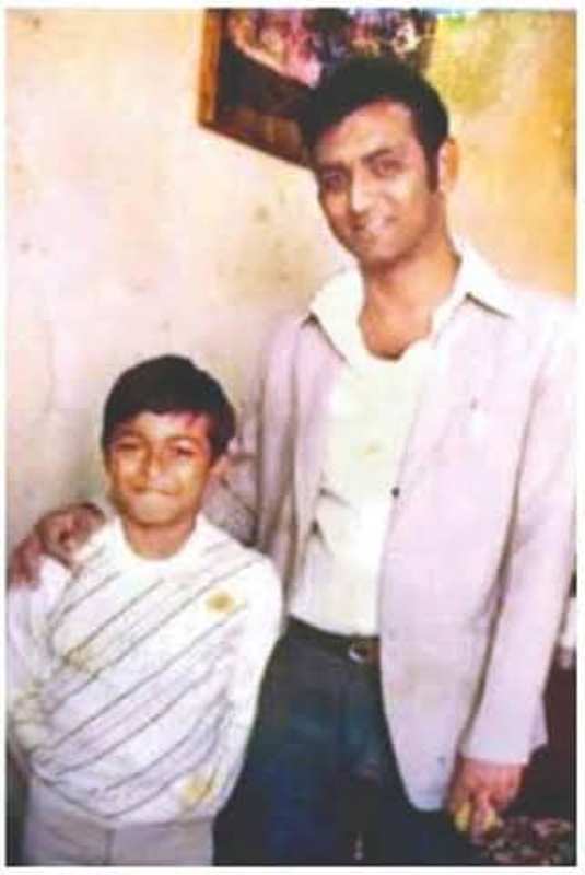 Leander Paes as a kid with his father