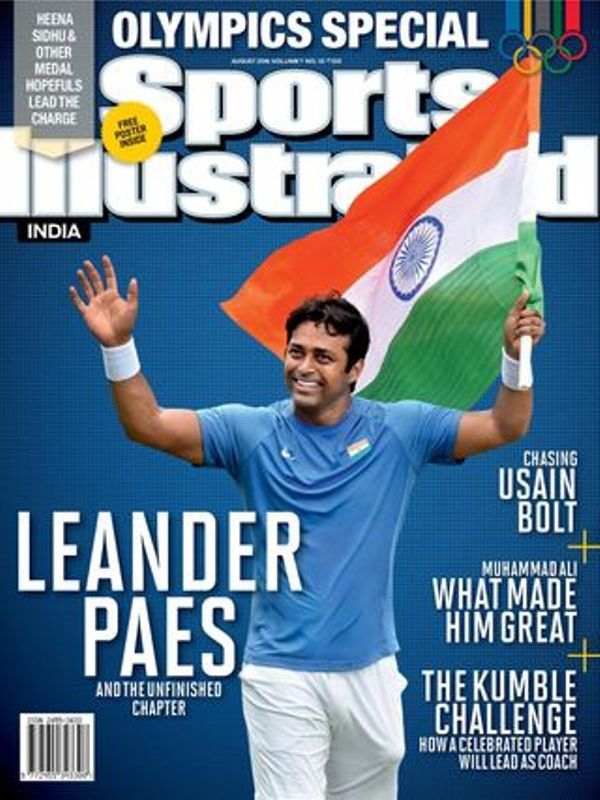 Leander Paes featured on the cover of a magazine
