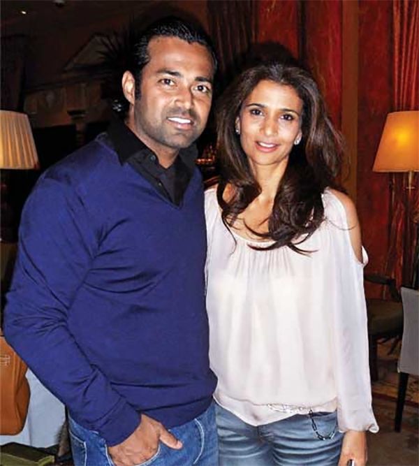 Leander Paes with his ex-wife Rhea Pillai