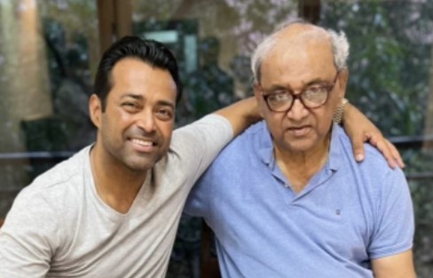 Leander Paes with his father