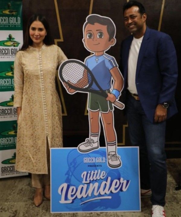 Leander Paes with the animation cut out of ‘Little Leander’