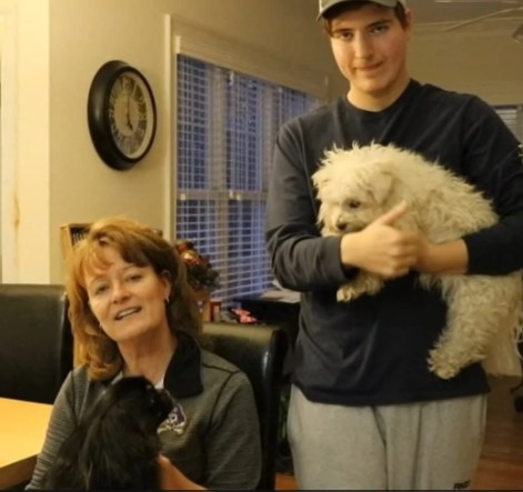 MrBeast with his mother
