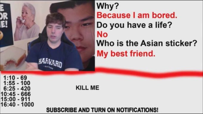 MrBeast's in one of his videos