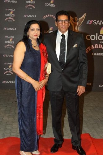 Keshni Rishi with her husband, Mukesh Rishi